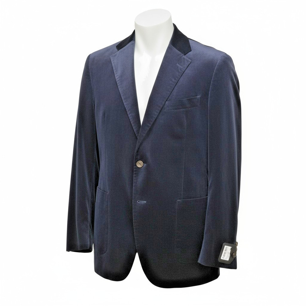 NWT Proper Cloth Sport Coat Mens 42 R Navy Corduroy Unstructured Travel Blazer